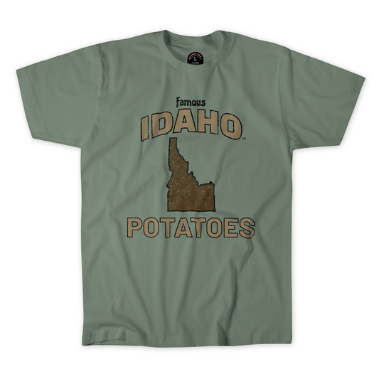 Famous IDAHO™ Potatoes T-Shirt-Idaho Sage Green