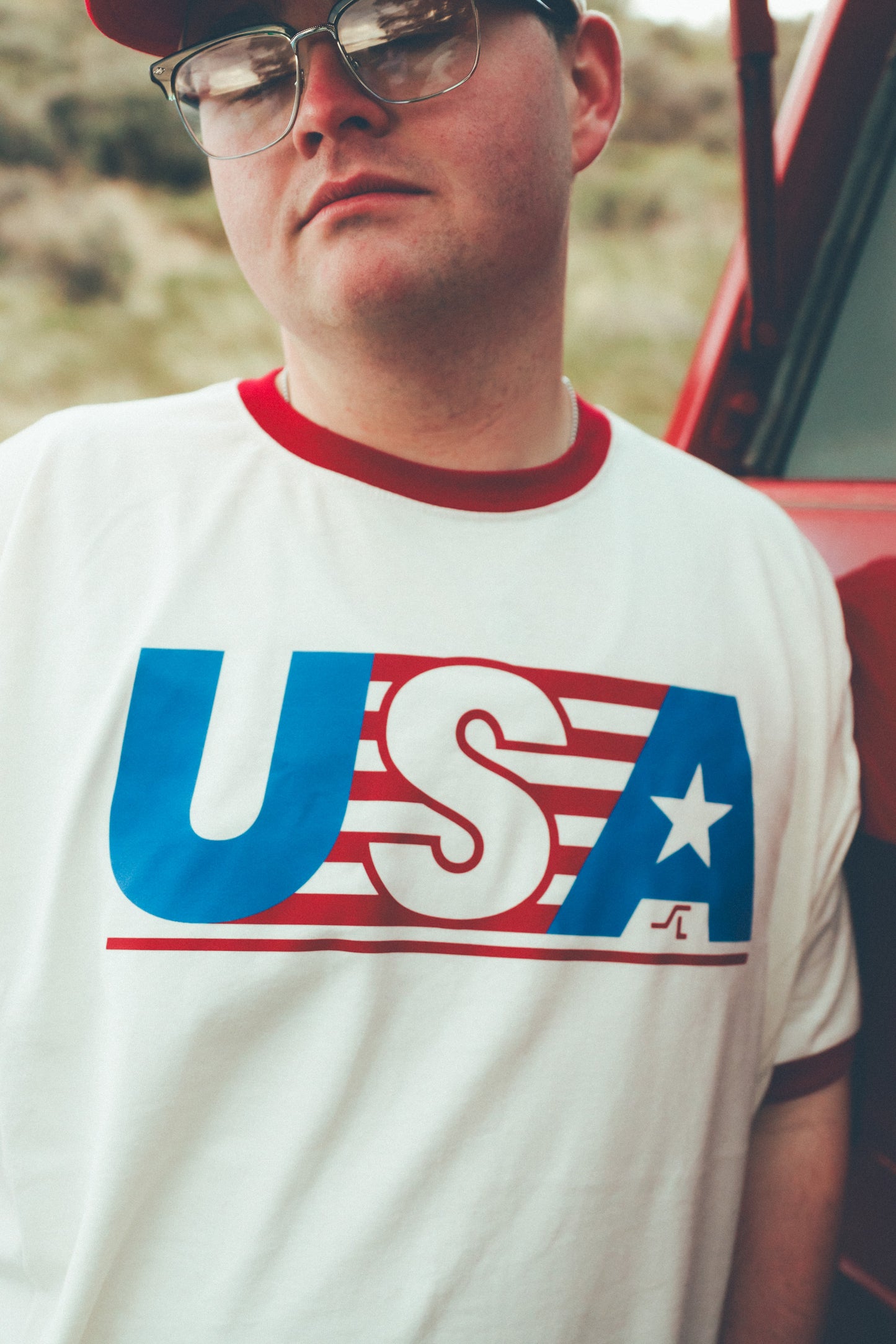 USA 80's Ringer T-shirt