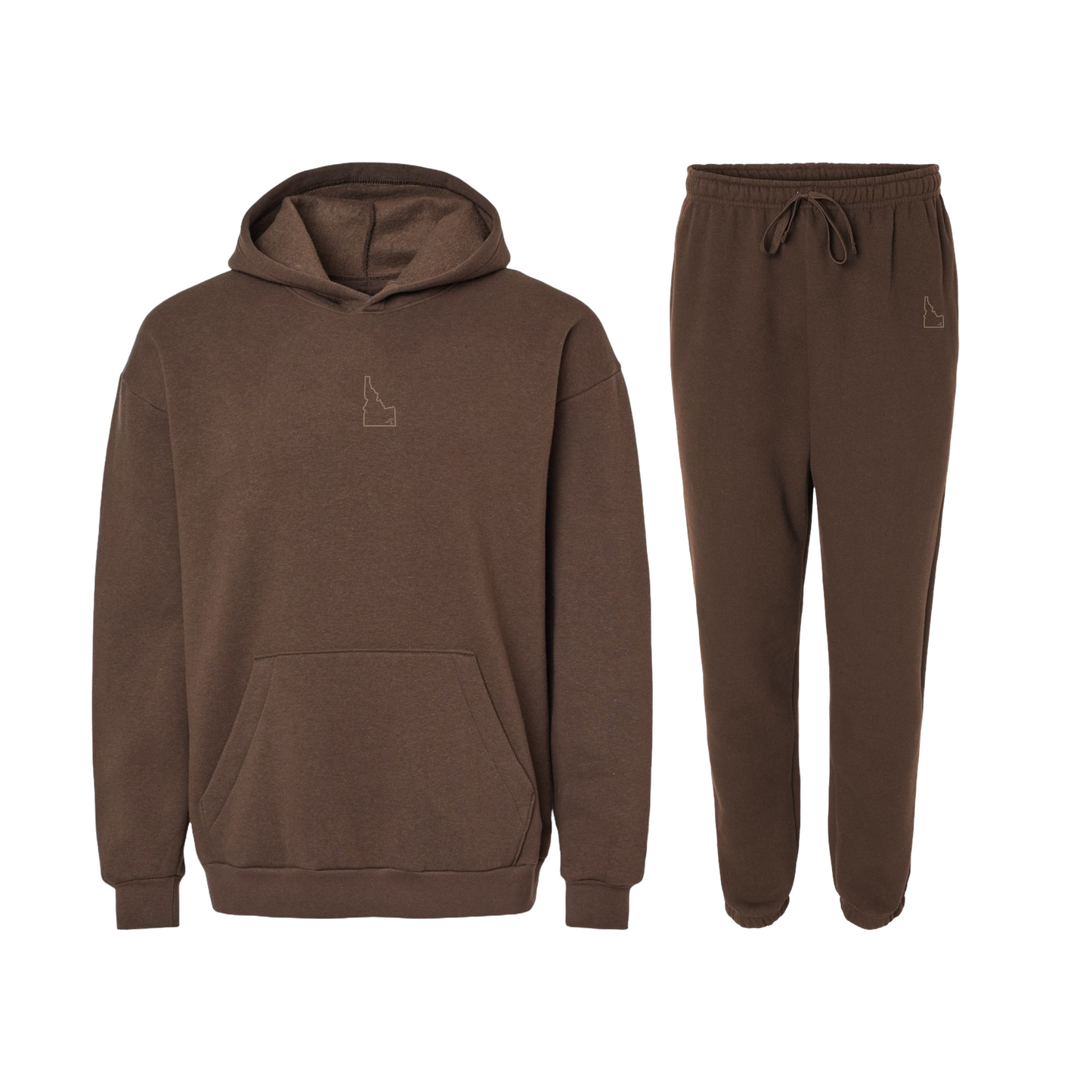 Embroidered Idaho Sweatsuit: Brown