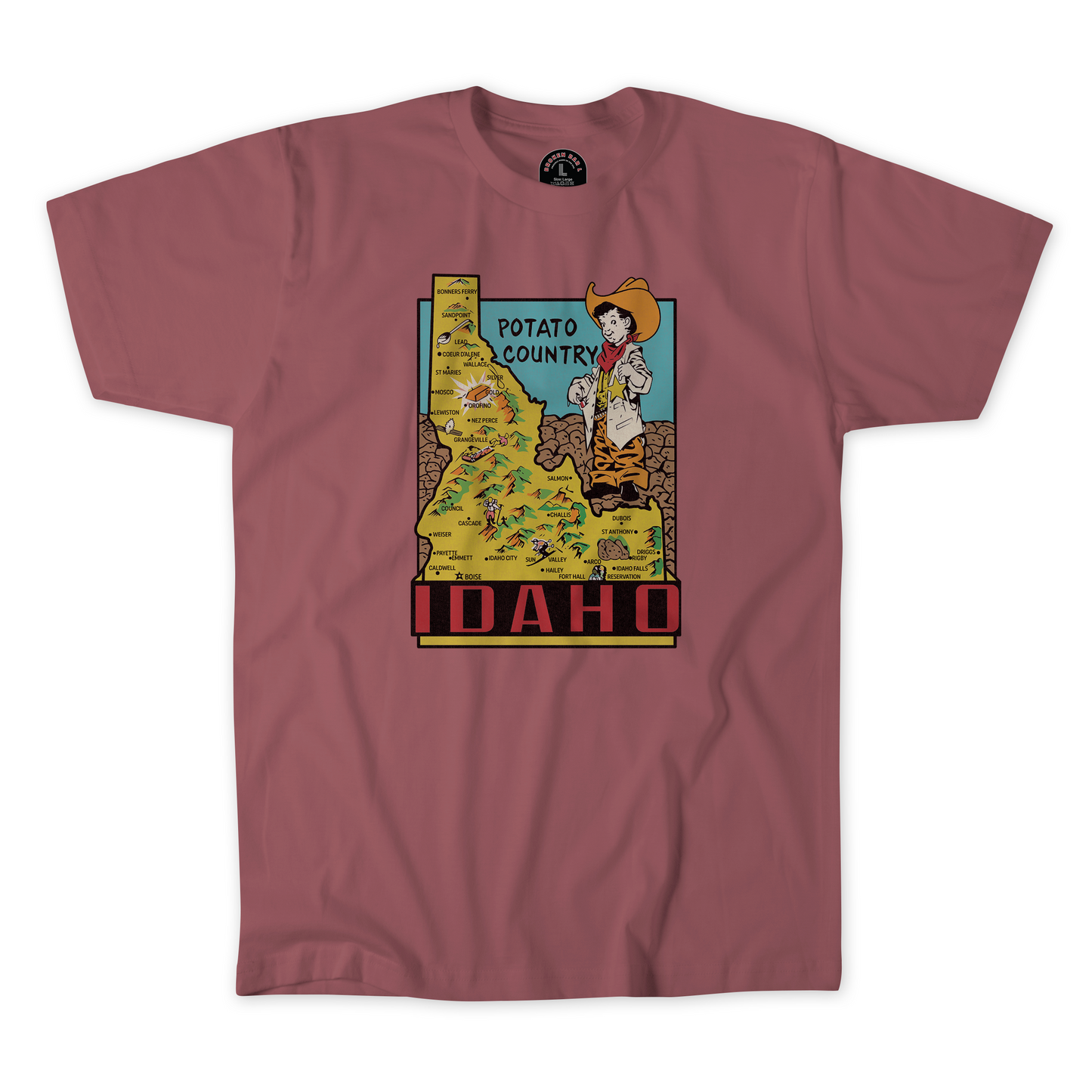 Vintage IDAHO Map