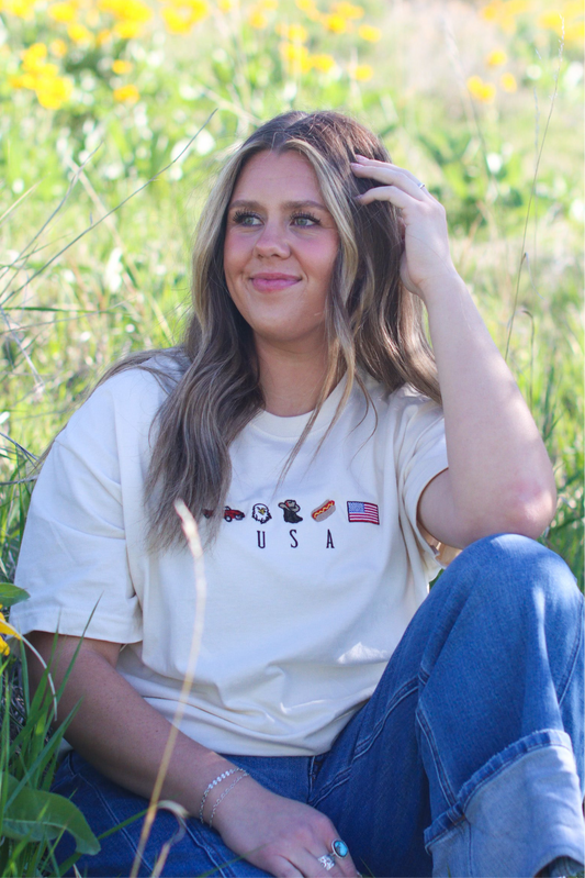 Embroidered USA