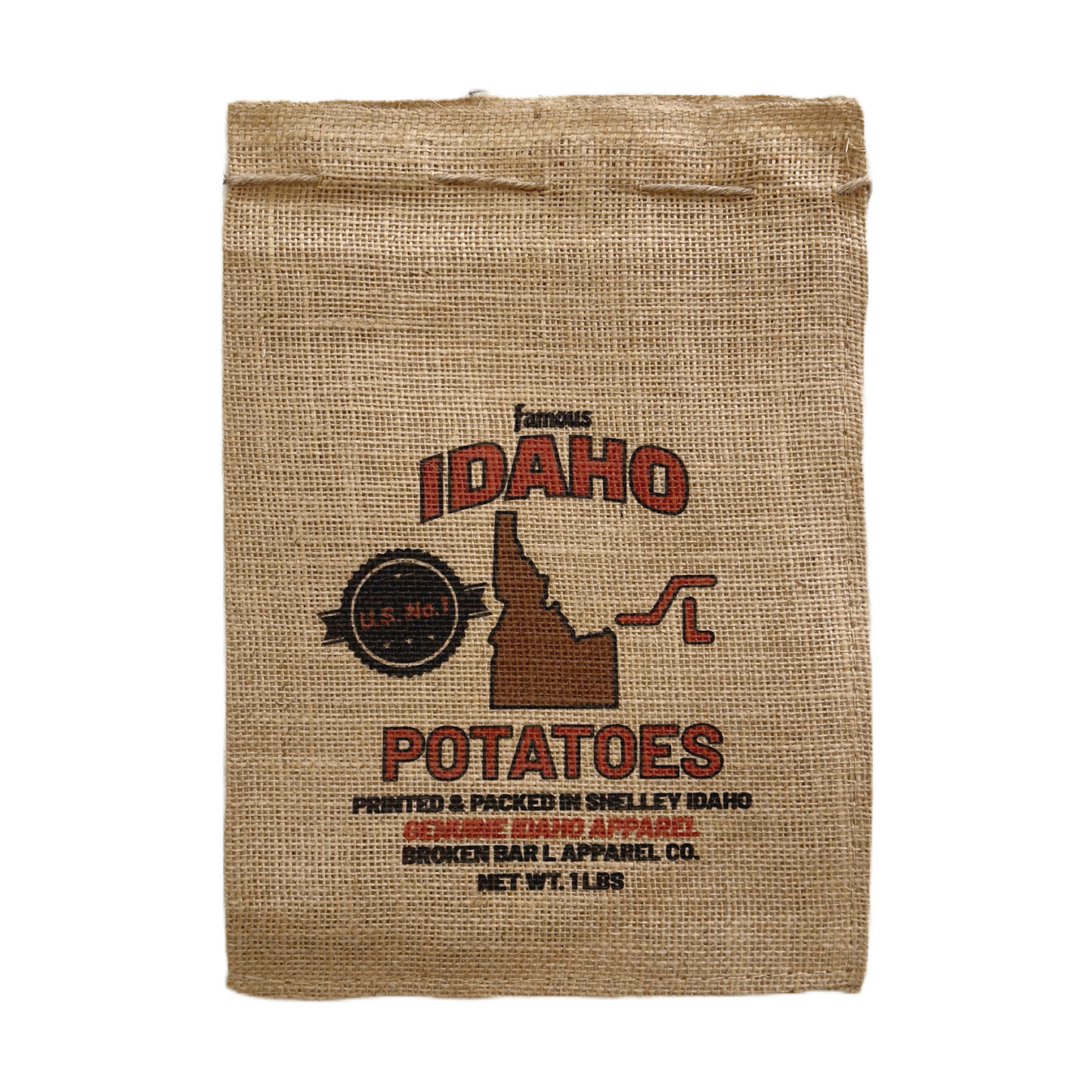 Famous Potatoes Mini Burlap Bag