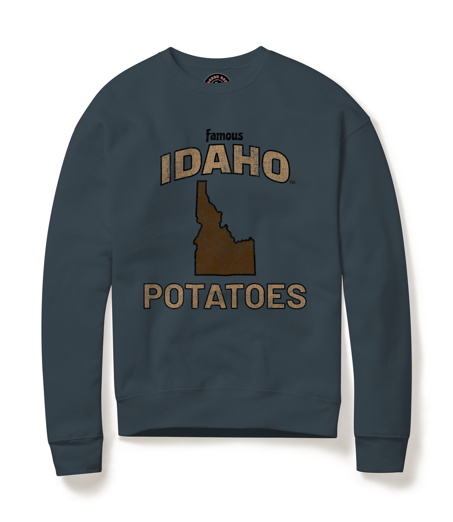 Crewneck Famous IDAHO™ Potatoes-Bear Lake Blue