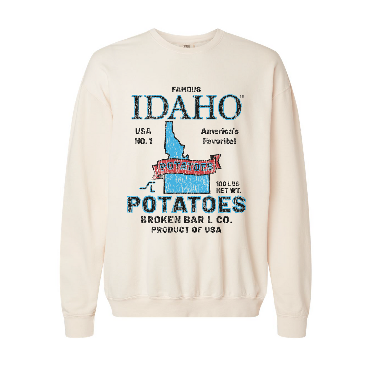 Famous IDAHO™ Potato Sack-Comfort Colors® Crewneck