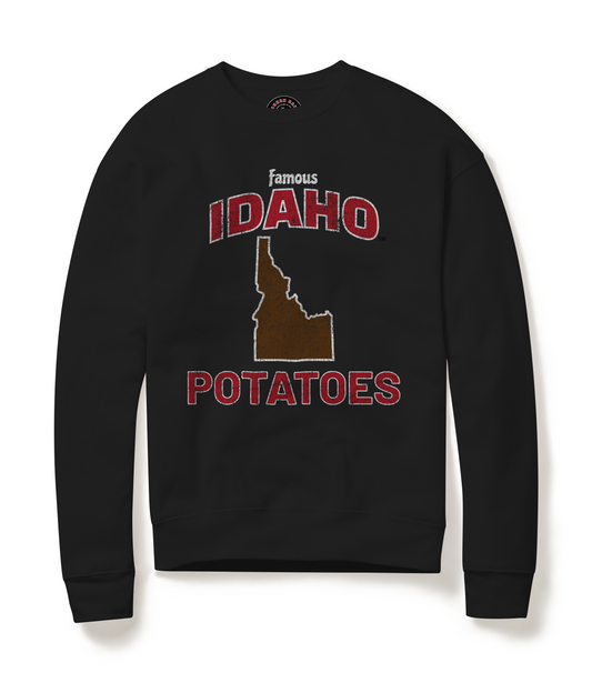 Crewneck Famous IDAHO™ Potatoes-Lava Flow Black