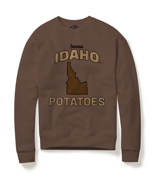 Crewneck Famous IDAHO™ Potatoes-Russet Brown