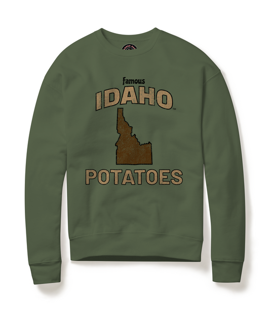 Crewneck Famous IDAHO™ Potatoes-Idaho Green Spruce