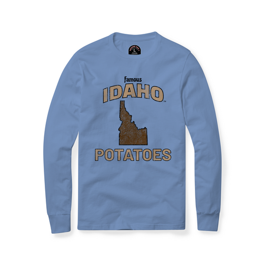 Famous IDAHO™ Potatoes Long Sleeve T-Shirt - Idaho Blue Lavender