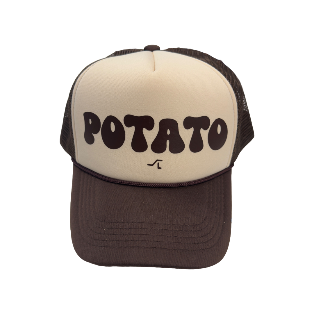 Retro Groovy Potato Foam Trucker