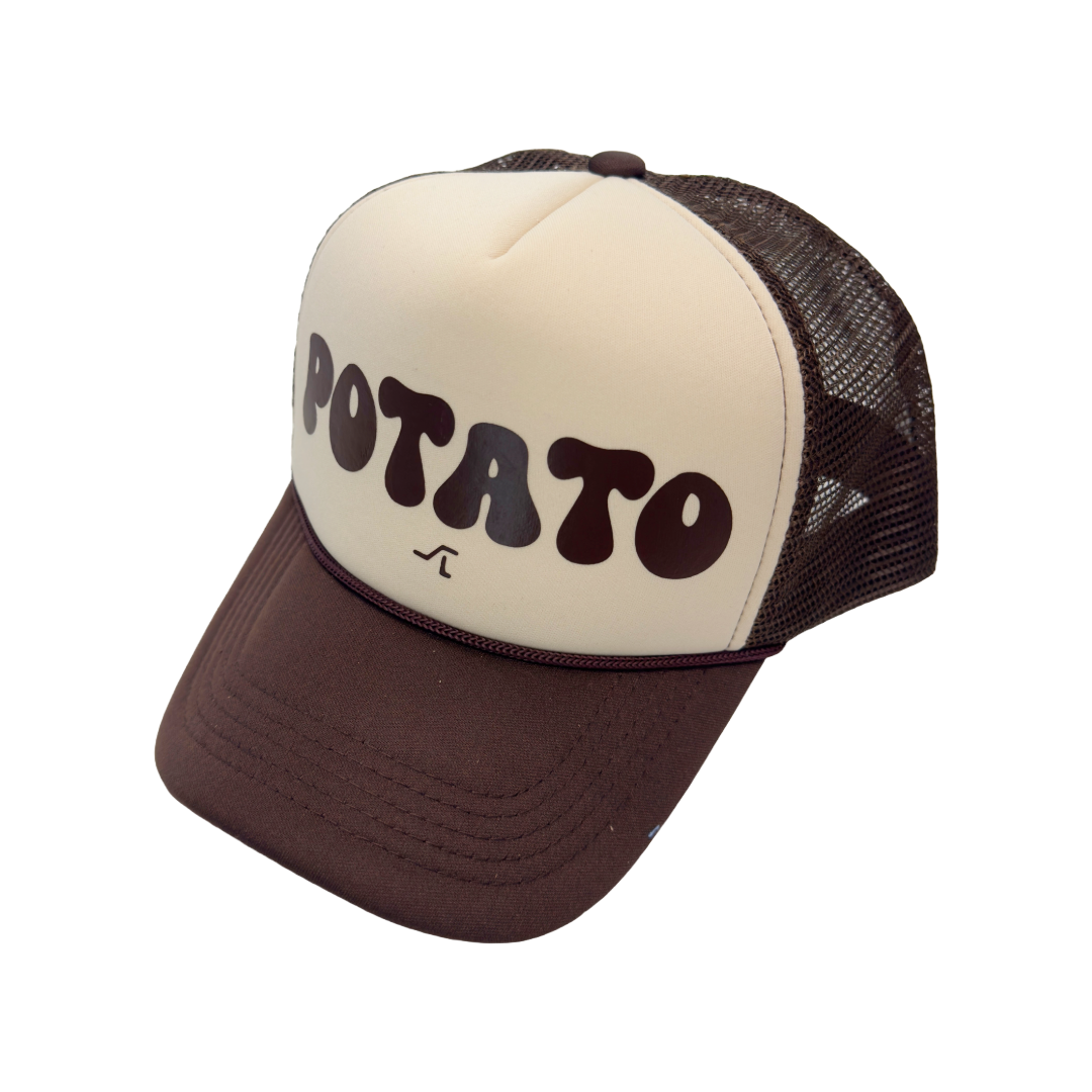 Retro Groovy Potato Foam Trucker