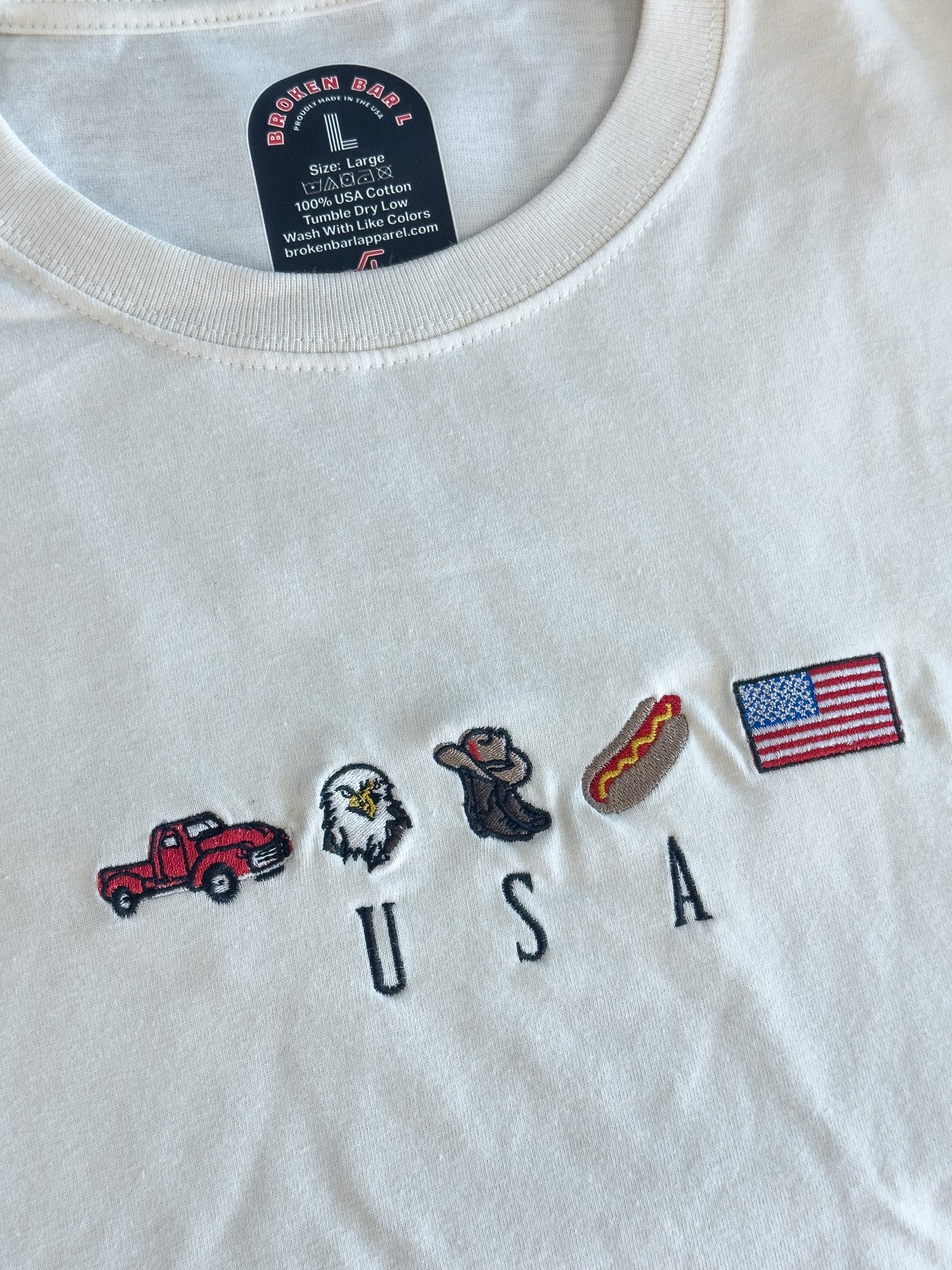 Embroidered USA